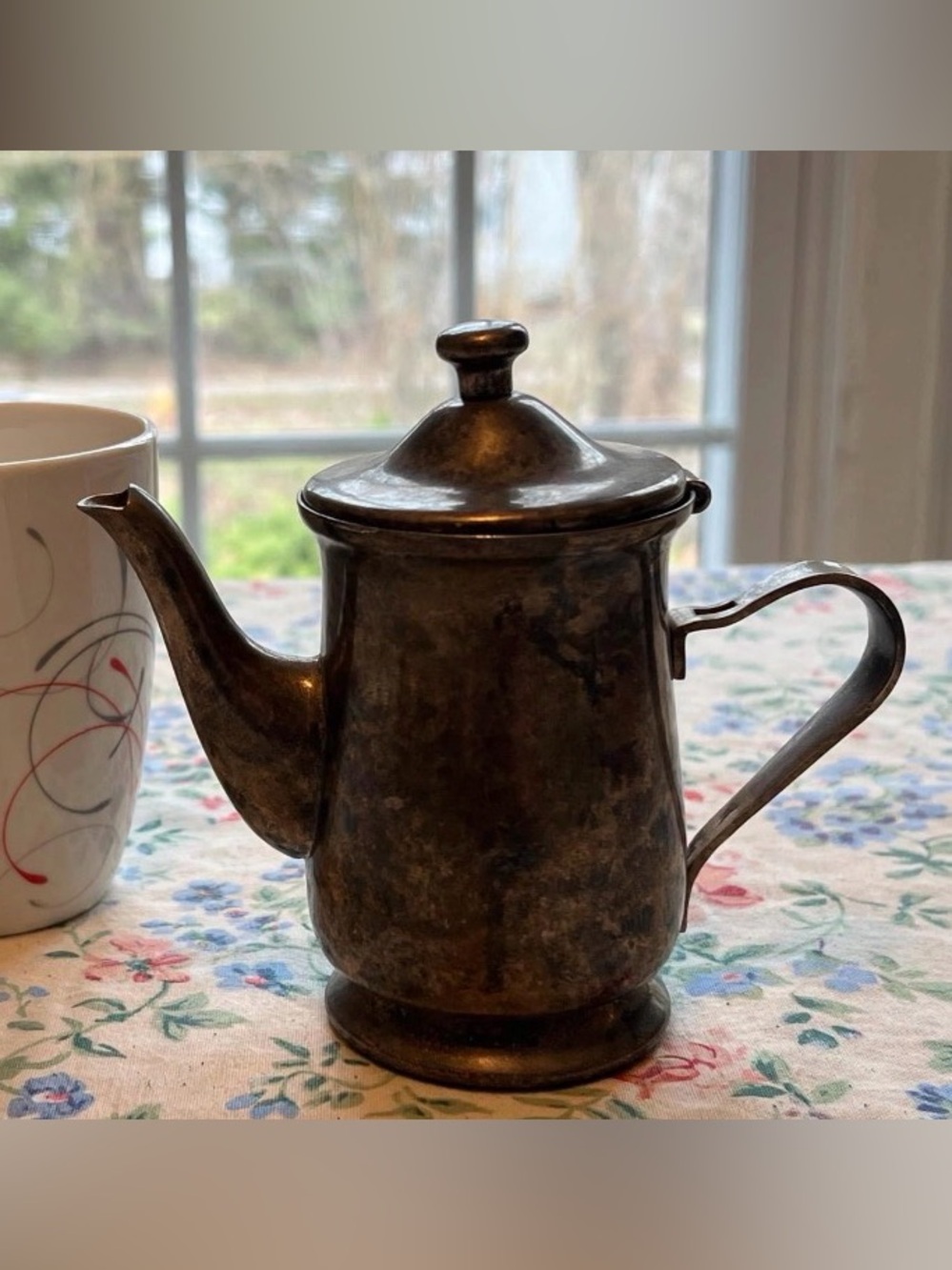 Vintage Oneida Silver Plated mini teapot / creamer - Vintage rare